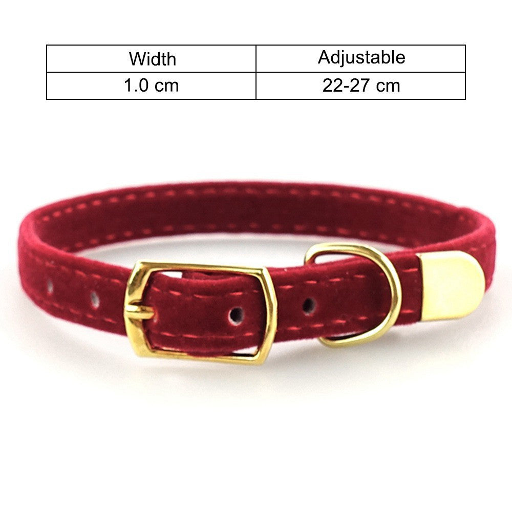 Collier en tissu couleur uni