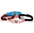 Collier boucle cœur pour chat