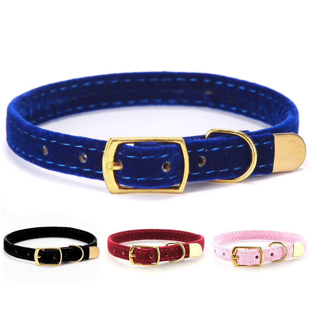 Collier en tissu couleur uni