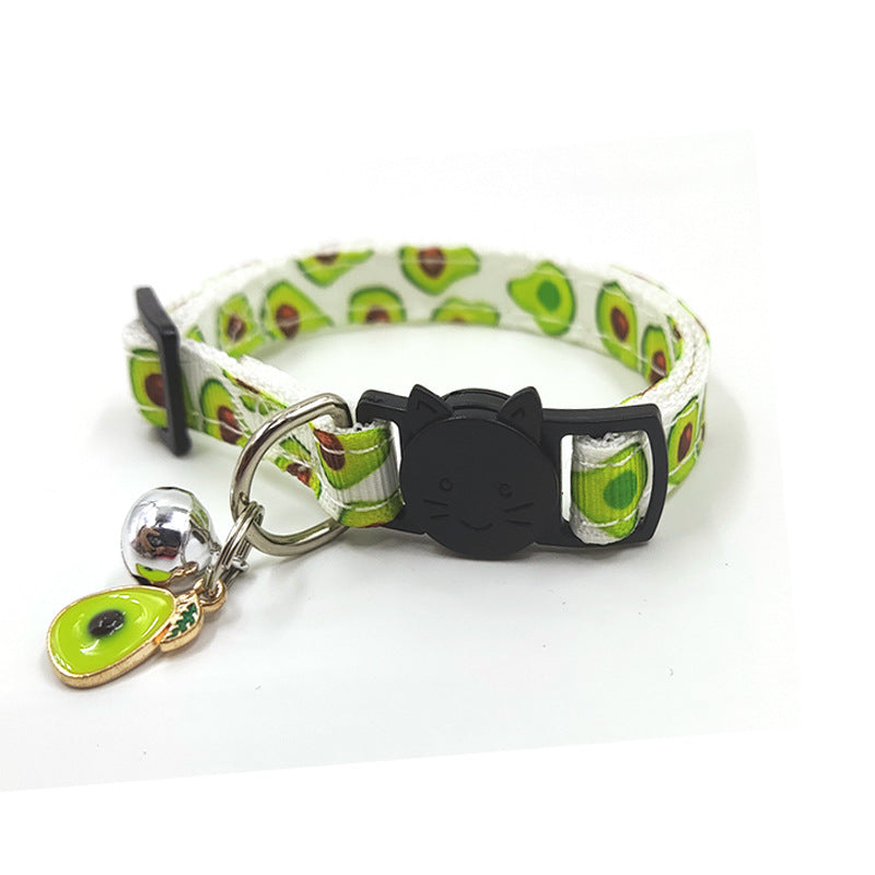 Collier pour chat motif fruits