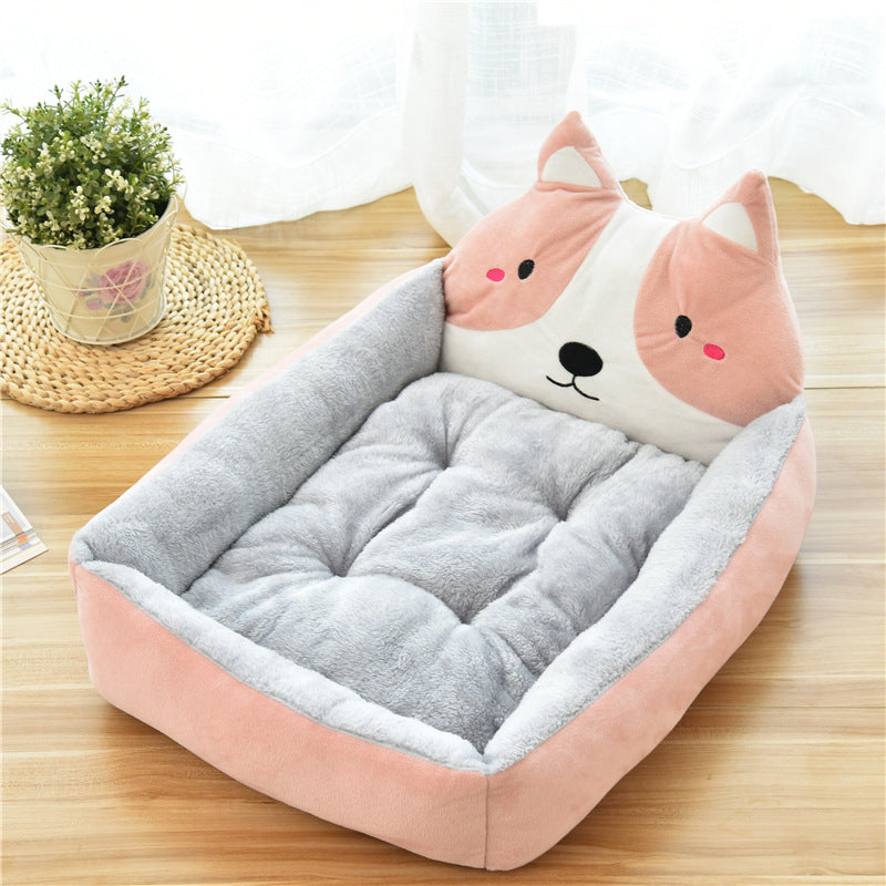 Panier tissu rectangle chat