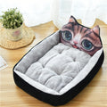 Panier tissu rectangle chat