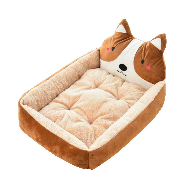 Panier tissu rectangle chat
