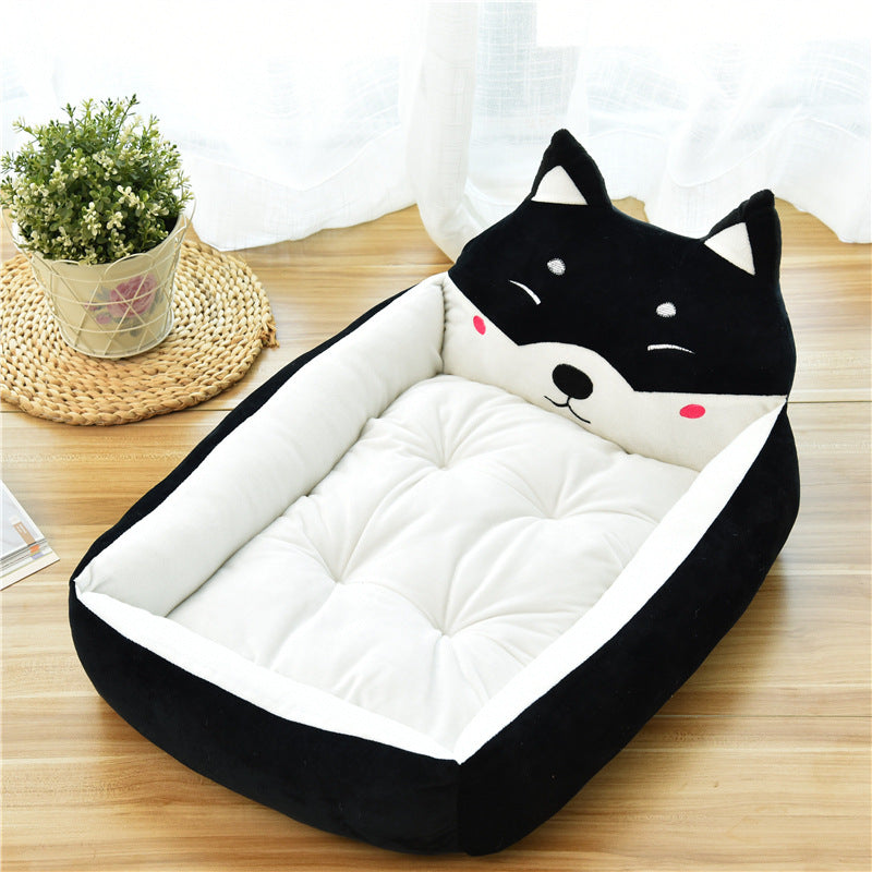 Panier tissu rectangle chat