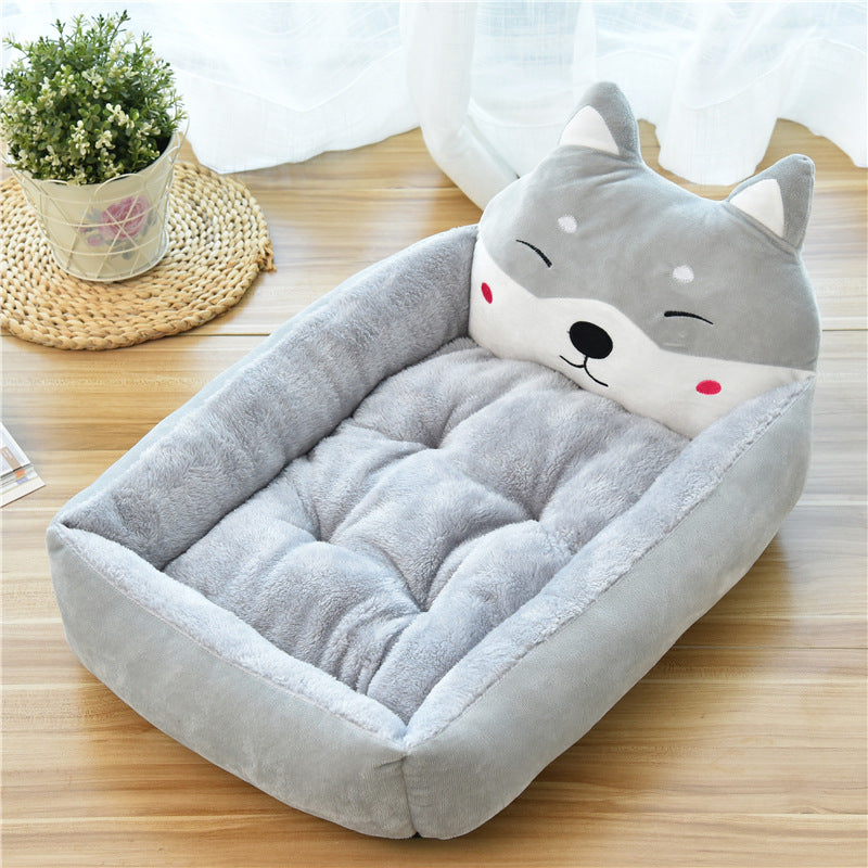 Panier tissu rectangle chat