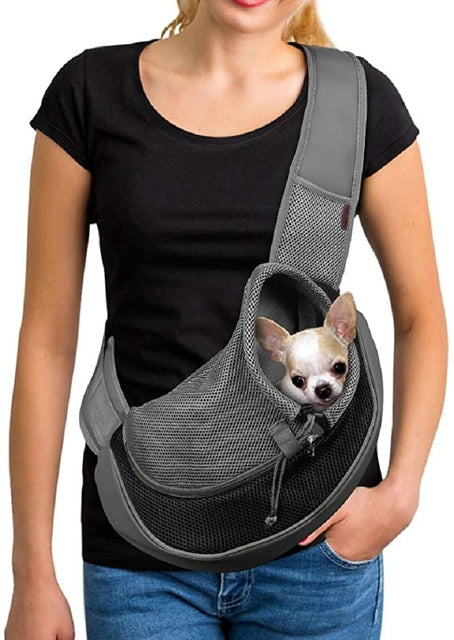 Sac bandoulière porte chien