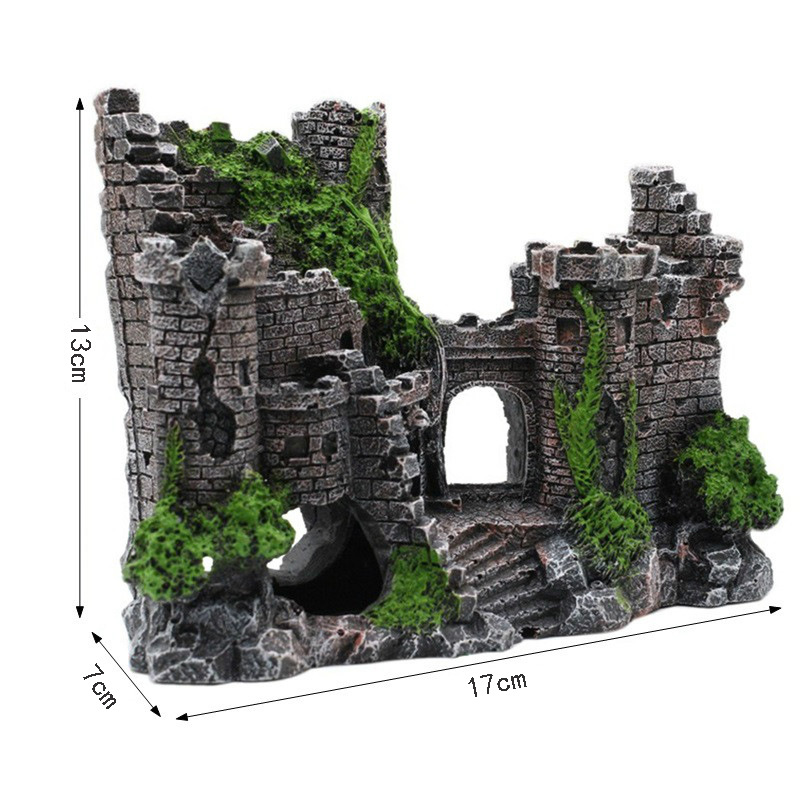 Château en ruine en résine