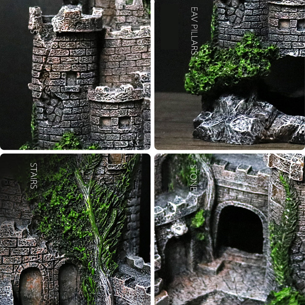 Château en ruine en résine