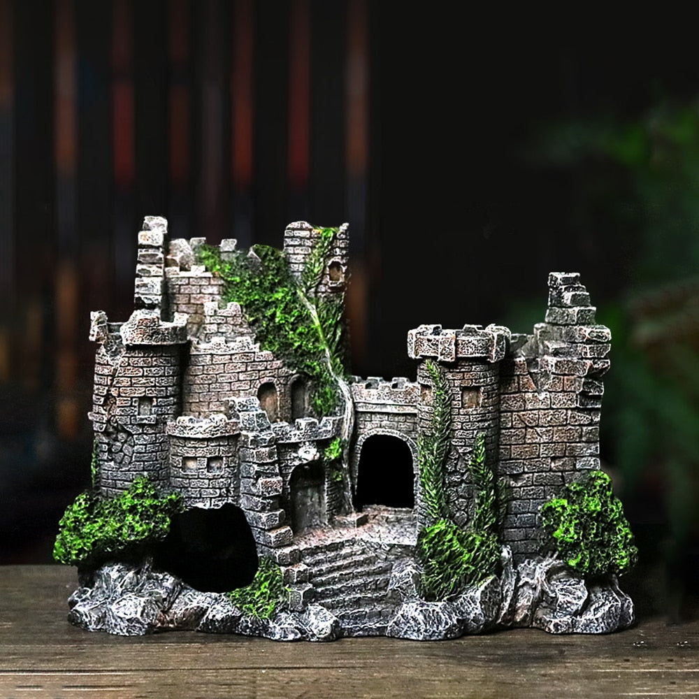 Château en ruine en résine
