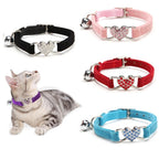 Collier boucle cœur pour chat