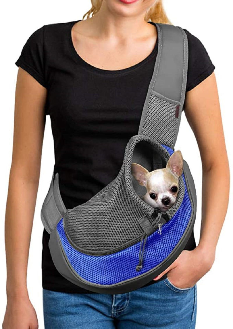 Sac bandoulière porte chien