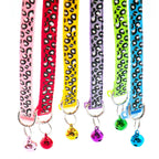 Collier Nylon motif Félin avec clochette