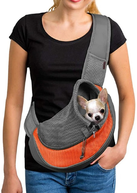 Sac bandoulière porte chien
