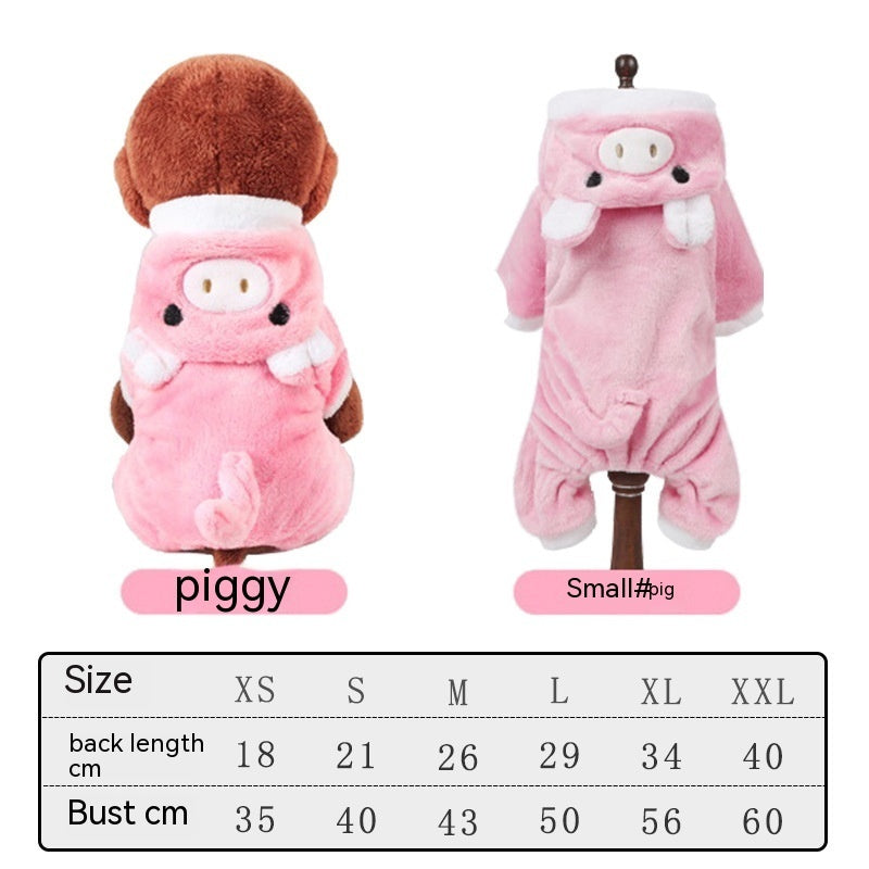 Pyjama pour chat motif cochon