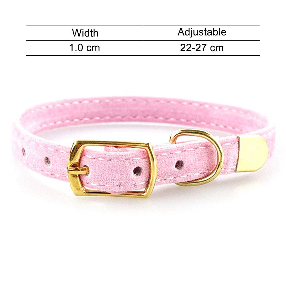 Collier en tissu couleur uni