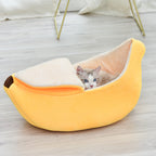 Panier pour chat forme banane