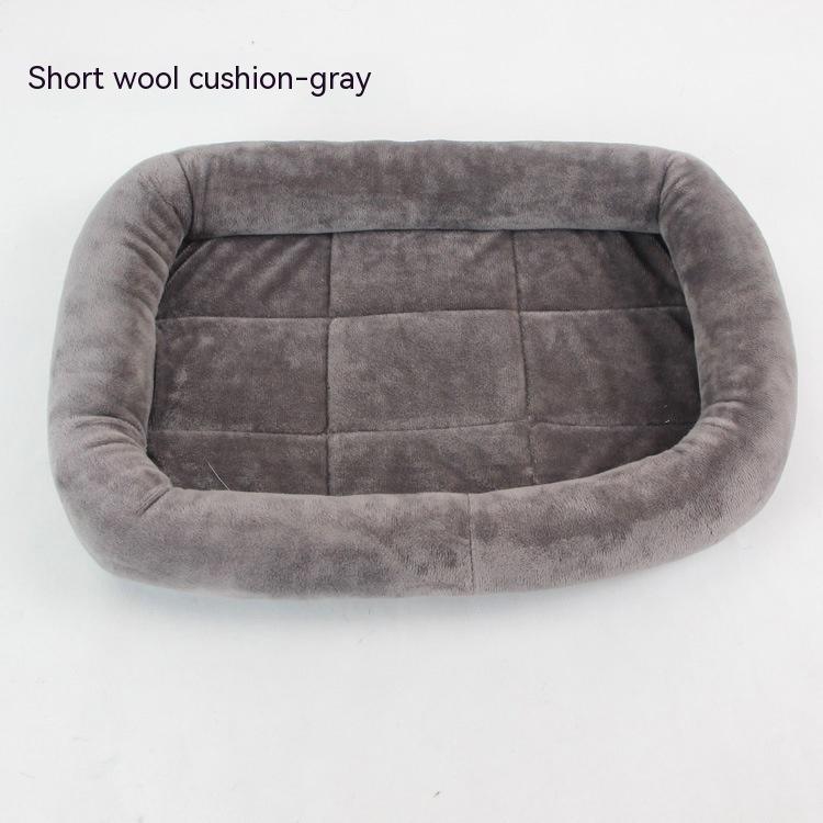 Coussin rectangle style laineux