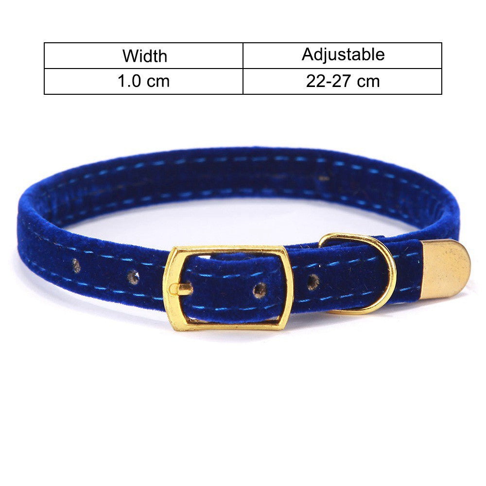 Collier en tissu couleur uni