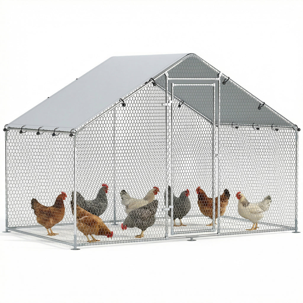 PawHut Enclos poulailler 5,1 m²