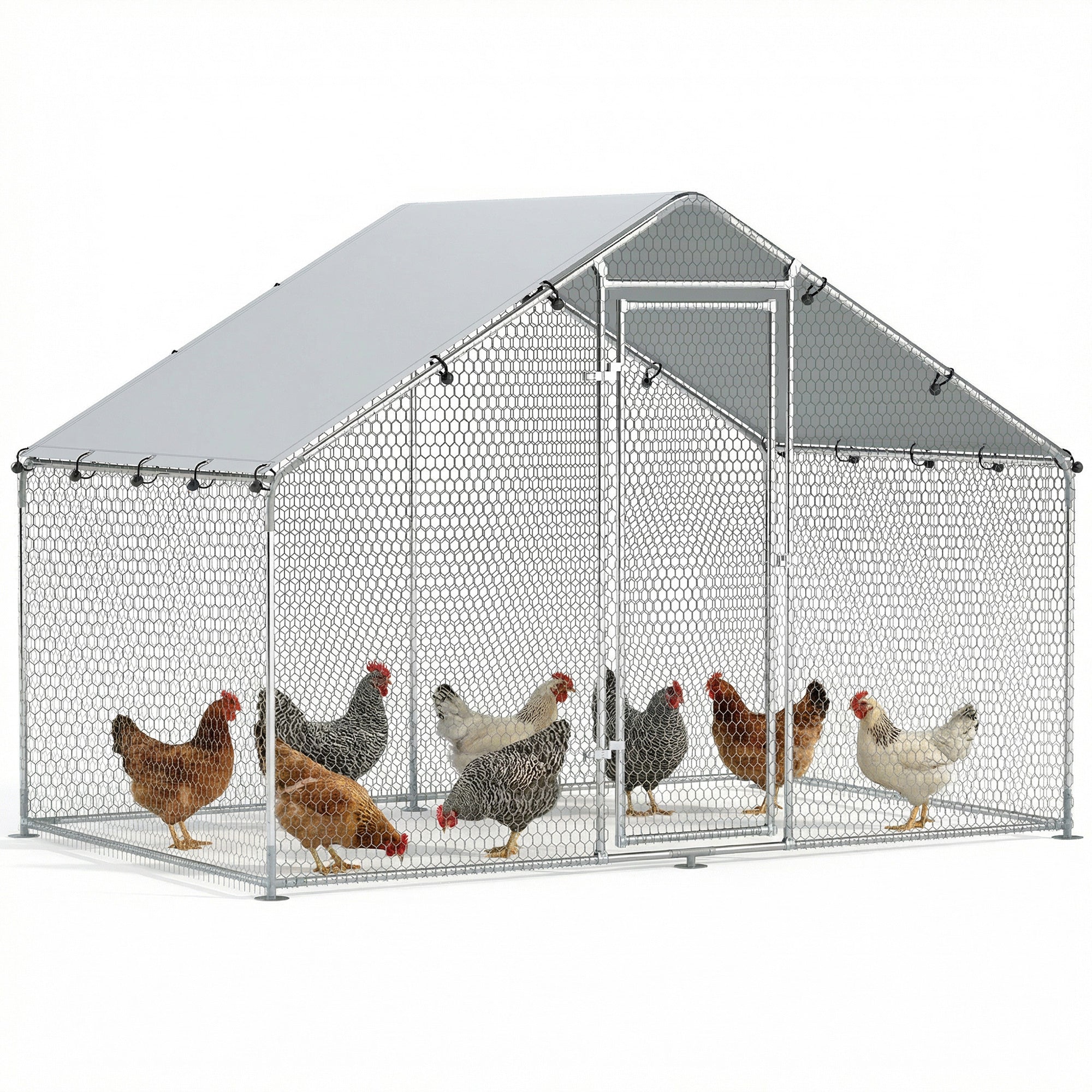 PawHut Enclos poulailler 5,1 m²