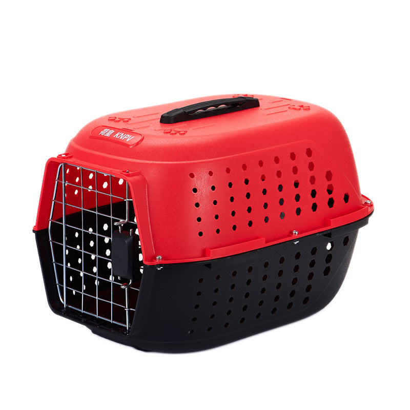 Cage de transport en plastique pour chat