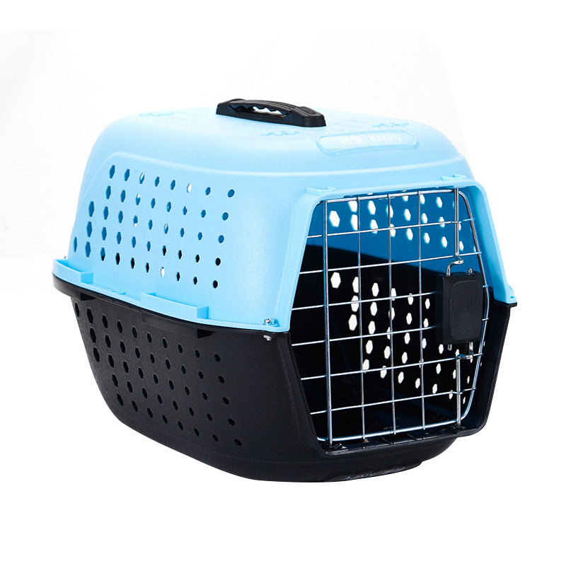 Cage de transport en plastique pour chat