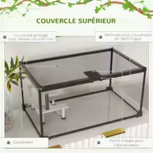 Terrarium couvercle treillis