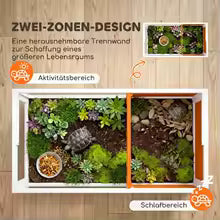 PawHut Maison tortues surélevé