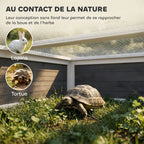 Maison Tortue Terrestre en Bois XXL