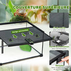 Terrarium couvercle en toile