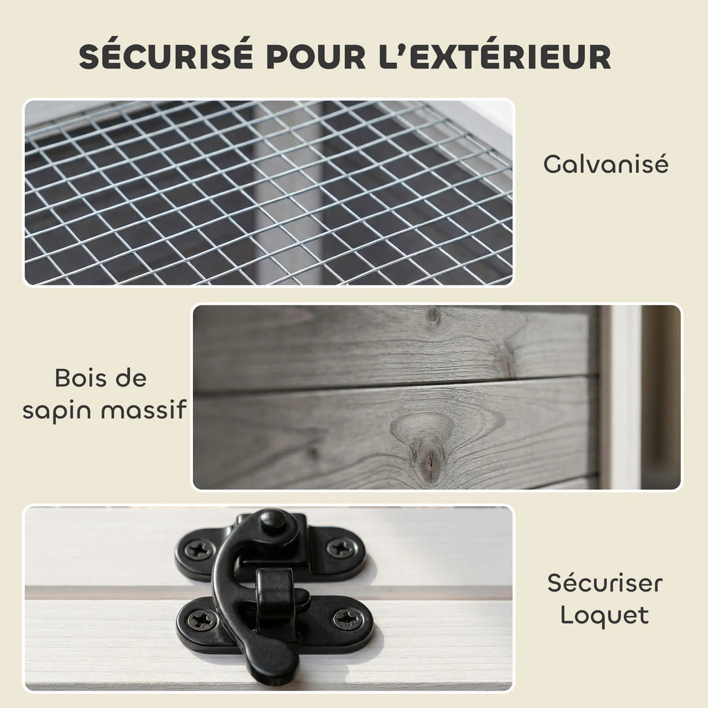 Maison Tortue Terrestre en Bois XXL