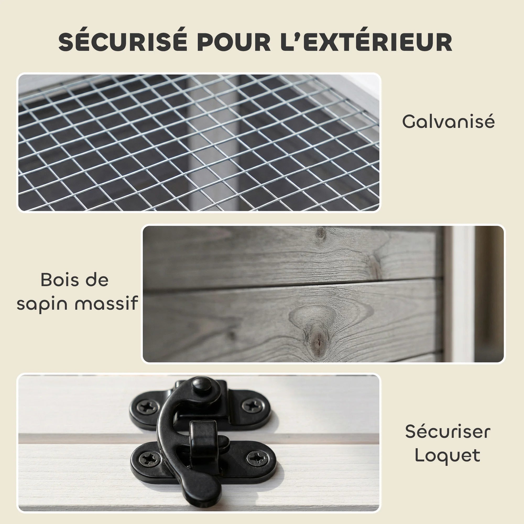 Maison Tortue Terrestre en Bois XXL