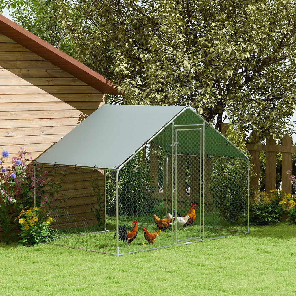 PawHut Enclos poulailler 5,1 m²