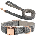 Ensemble Laisse et Collier tissu pour chien
