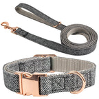 Ensemble Laisse et Collier tissu pour chien