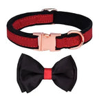 Collier chien nylon avec fleur