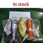 Jouet pour chat en forme de poisson