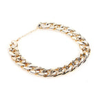 collier ornement imitation or/argent