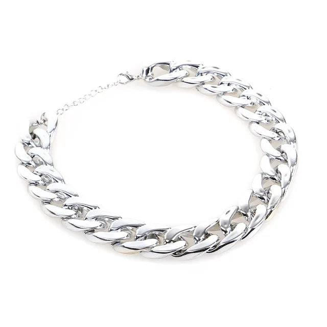 collier ornement imitation or/argent