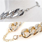 collier ornement imitation or/argent