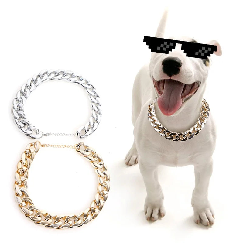 collier ornement imitation or/argent