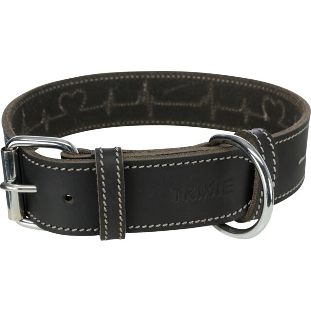 Rustic Collier en cuir gras extra large