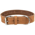 Rustic Collier en cuir gras extra large