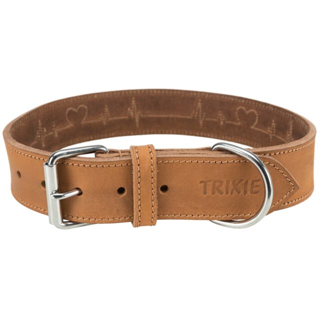 Rustic Collier en cuir gras extra large
