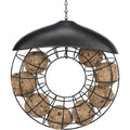 Mangeoire boule de graisse rond avec toit, lot 2 pc