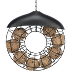 Mangeoire boule de graisse rond avec toit, lot 2 pc