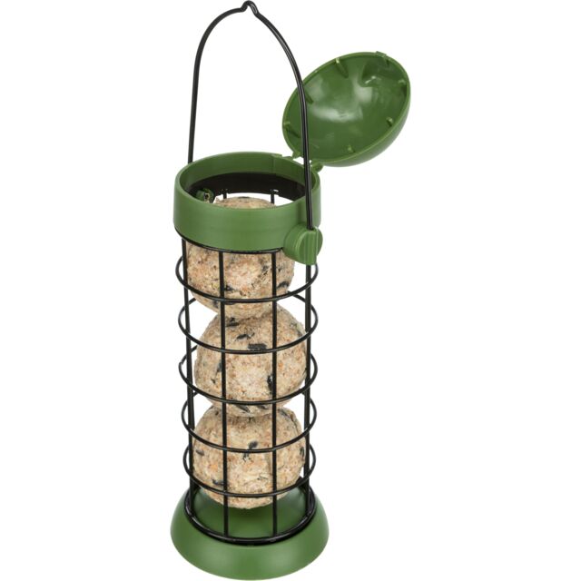 Mangeoire boule de graisse couvercle vert, lot 3 pc