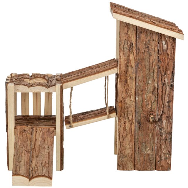 Aire de jeu en bois d'écorce