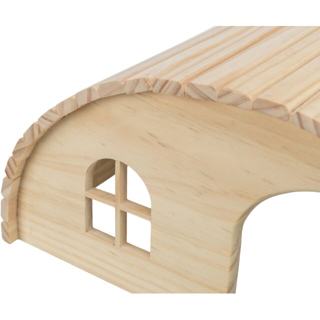 Maison en bois toit arrondi