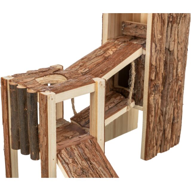 Aire de jeu en bois d'écorce